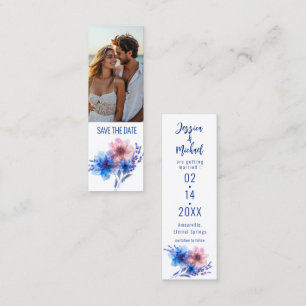 Pastel Whispers Meadow Bookmark Spara datumkortet