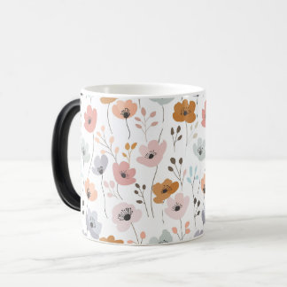 Pastel Wilblommor Magisk Mugg