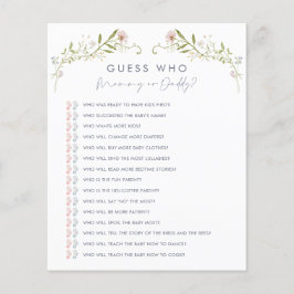 Pastel Wildblomgissar vem babyvisaren spelar