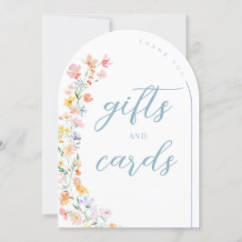 Pastel Wildblomma Bröllopskort & presentkort Inbjudningar