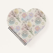 Pastel Wildflower Collage – Chic Floral Geometric 