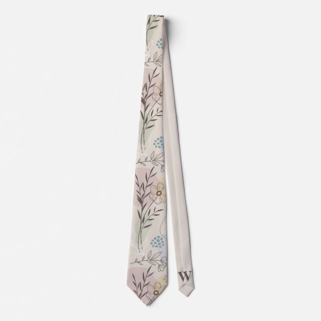 Pastel Wildflower Collage – Chic Floral Geometric  Slips (Framsida)