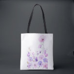 Pastel Wildflower Garden Soft Floral Bloom Tygkasse<br><div class="desc">Soft pastel wildflowers arranged in a calm botanical composition. Delicate petals and light watercolor textures create a gentle nature atmosphere inspired by spring gardens and blooming meadows.</div>