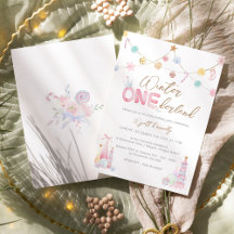Pastel Winter Onederland Första Födelsedagsfesten