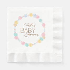 Pastel Winter Wonderland Baby Shower Pappersservett
