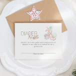 Pastel Winter Wonderland Baby Shower Raffle Tilläggskort<br><div class="desc">Den här pastel Winter Wonderland Baby Shower Diaper Raffle-kortet är en betäckande plommonsaga för sockerbetor, som har en ren, minimalistisk vit bakgrund för svart och guldbrun text med handskrivet skript och skapar en enkel och neutralt modern stil. Denna klassiska arrangemang är sött förskönad med vackra julgranar av prydnadsföremål, polkagrisar, snöflingor,...</div>