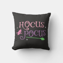 Pastel Witch Hocus Pocus Halloween Broomstick Kudde