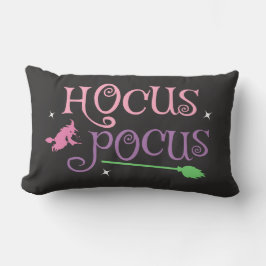 Pastel Witch Hocus Pocus Halloween Broomstick Lumbarkudde