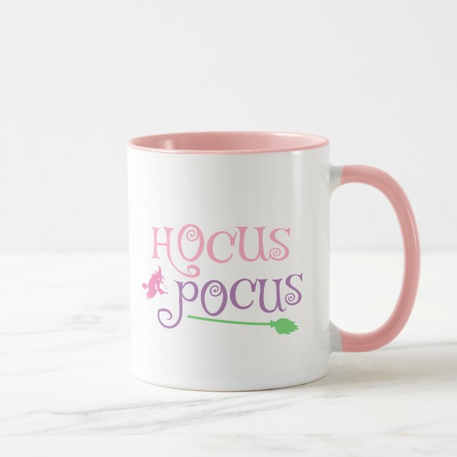 Pastel Witch Hocus Pocus Halloween Broomstick Mugg (Höger)