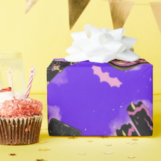 Pastel Witch Wrapping Papper - Kawaii Magic Gift Presentpapper