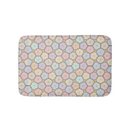 Pastel Wood Slices Drawing Badrumsmatta