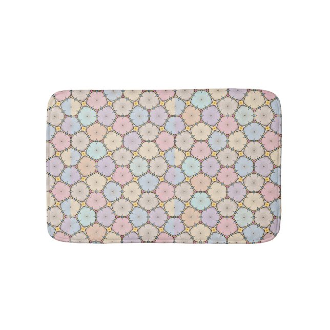 Pastel Wood Slices Drawing Badrumsmatta (Framsidan)