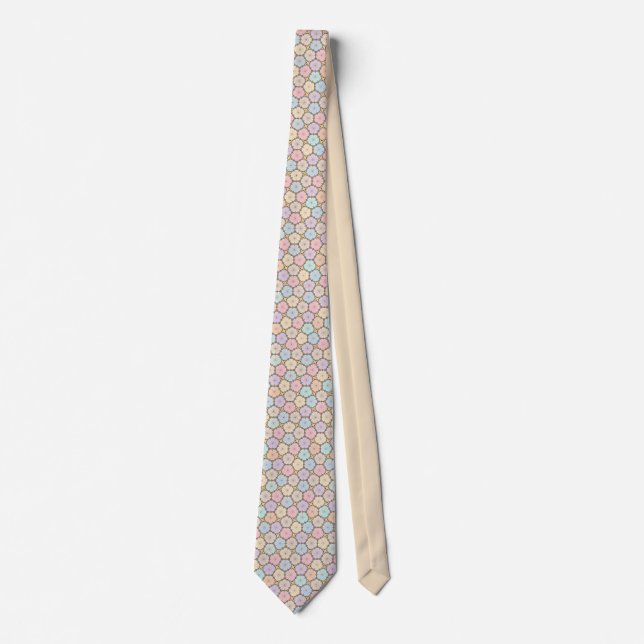 Pastel Wood Slices Neck Tie Slips (Framsida)
