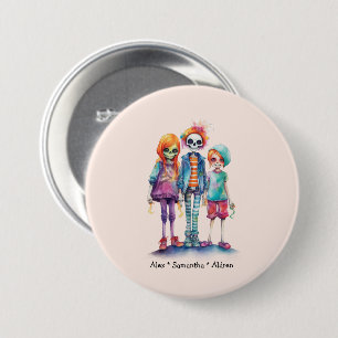 Pastel Zombie Trio - Cute Halloween Knapp
