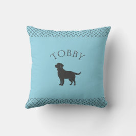 Pastelblå Labrado Retriever Anpassad Matchning Kudde