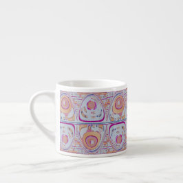 pastell 2 för hav för blått för kaffemuggespresso espressomugg