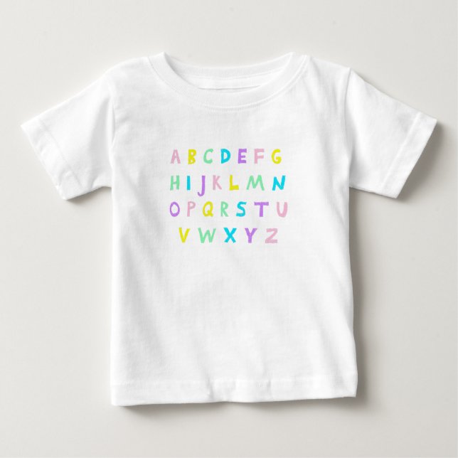 Pastell A-B-C:n T Shirt (Framsida)