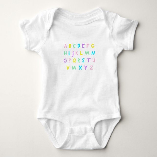 Pastell A-B-C T Shirt (Framsida)
