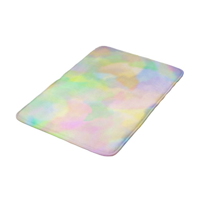 Pastell Abstrakt Badrumsmatta (Vinklad)