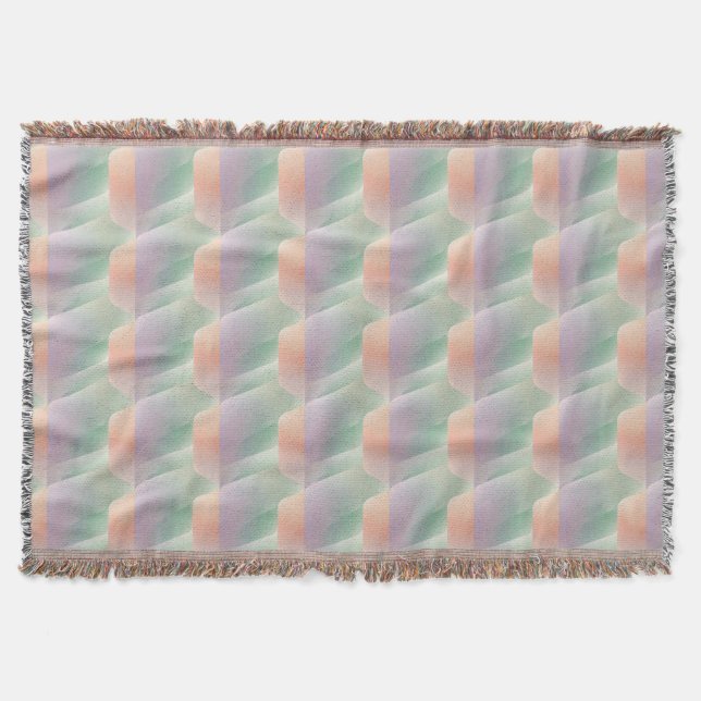 Pastell Abstrakt Gradient Mjuk Färg Estetik Filt (Framsidan)