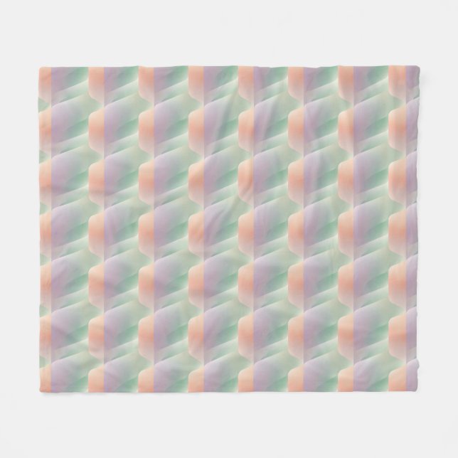 Pastell Abstrakt Gradient Mjuk Färg Estetik Fleecefilt (Framsidan (Horisontell))