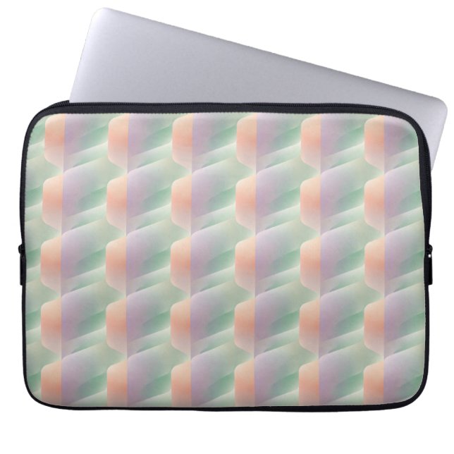 Pastell Abstrakt Gradient Mjuk Färg Estetik Laptop Fodral (Framsidan)