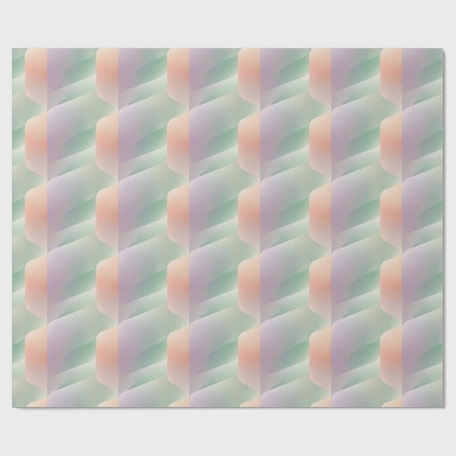 Pastell Abstrakt Gradient Mjuk Färg Estetik Presentpapper (Platt)