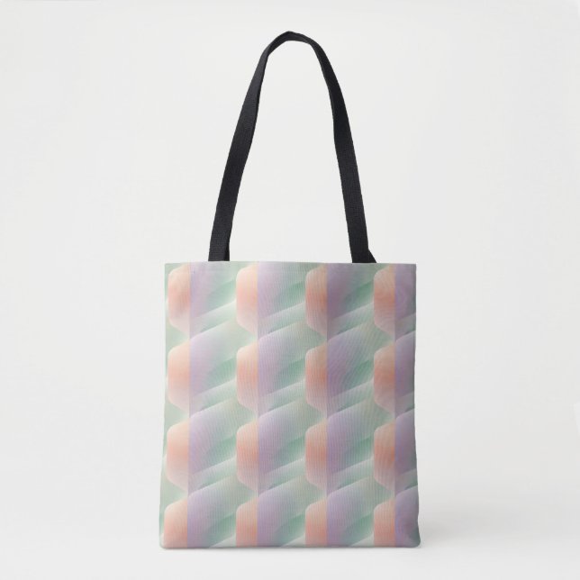 Pastell Abstrakt Gradient Mjuk Färg Estetik Tygkasse (Framsida)