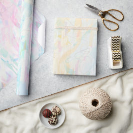 Pastell Akvarell Abstrakt Feminint Inpackningspapp Presentpapper
