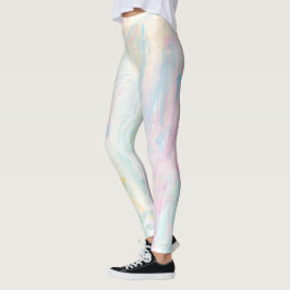 Pastell Akvarell Abstrakt Konst Kvinnliga Leggings