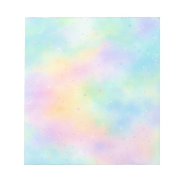Pastell Akvarell Dröm – Mjuk Regnbågsgradient  Anteckningsblock (Framsida)