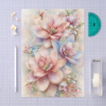 Pastell Akvarell Magnolia Dekorationspapper