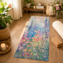 Pastell Akvarell Vildblommeäng Namn