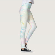 Pastell Akvarellkonst Abstrakt Feminina Leggings