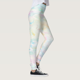 Pastell Akvarellkonst Abstrakt Feminina Leggings 