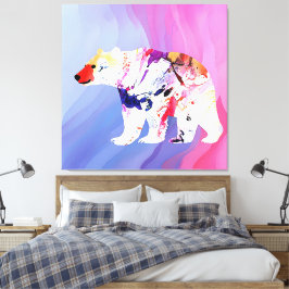 Pastell Arktis Utforskare i Akvarell       Canvastryck