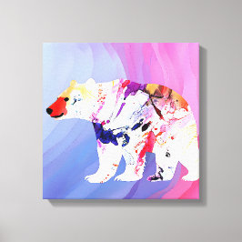 Pastell Arktis Utforskare i Vattenfärg       Canvastryck