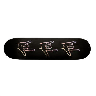 Pastell ASL Jag älskar dig skateboard