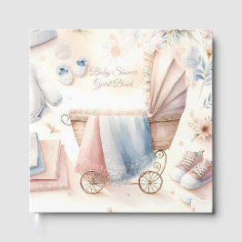 Pastell Baby Shower Gästböcker