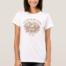 PASTELL BARA EN TJEJ SOM ÄLSKAR STRANDEN SNECKOR T SHIRT