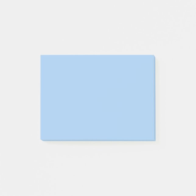 Pastell Bebisblå Enfärgad Post-it Block (Framsida)