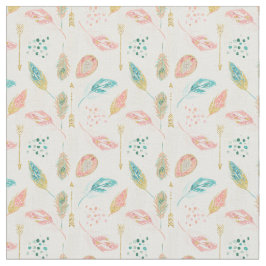 Pastell befjädrar stam- chic tyg för guld- pilar