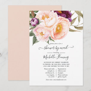 Pastell Blommig Baby Shower via Post Inbjudningar