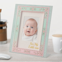 Pastell Blommig Rosa Mint Bildram