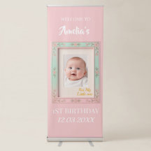Pastell Blommig Rosa Mint Bildram