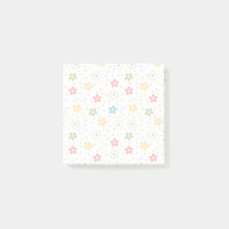 Pastell Blommig Spridning Post-it Block