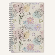 Pastell Blomster Collage – Chic Geometrisk Blomma