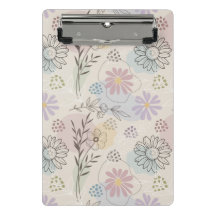 Pastell Blomster Collage – Chic Geometrisk Blomma