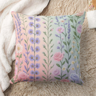 Pastell blomster mönster kudde