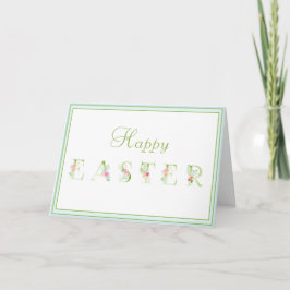 Pastell blomster påskkort kort